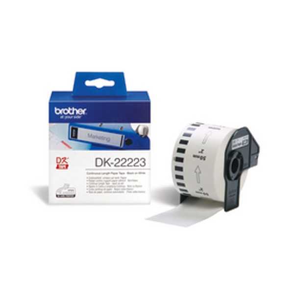 BROTHER DK-22223 TARRA 50MM MUSTA/VALK