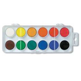 KOULU VESIVÄRIPALETTI 12 VÄRIÄ