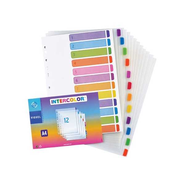 VIQUEL INTERCOLOR A4PP 12-OS VÄLILEHTI