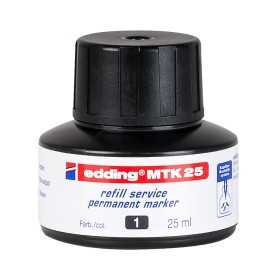 EDDING MTK 25 TÄYTTÖMUSTE 25ML MUSTA