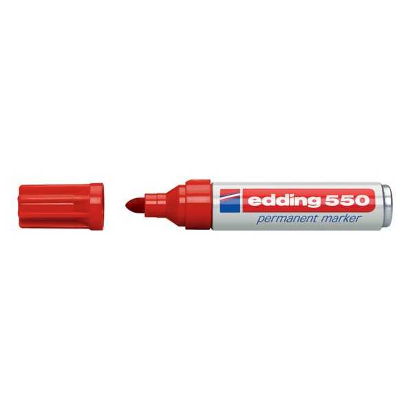 EDDING 550 PERM. MARKER 3,5MM PUNAINEN