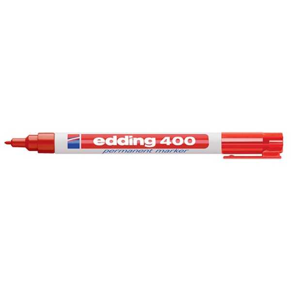 EDDING 400 PERMANENTMARKER 1MM PUNAINEN