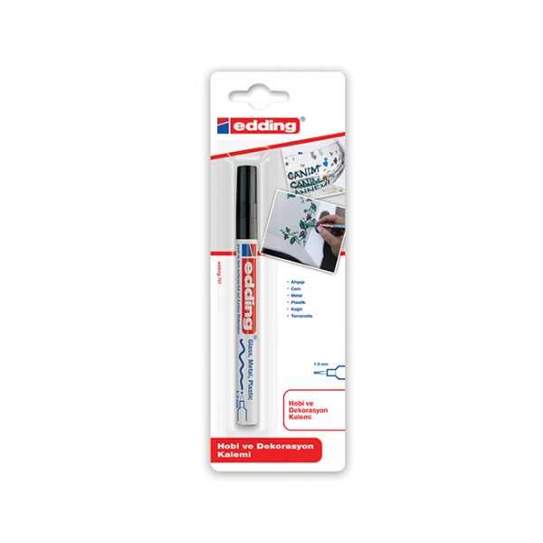 EDDING 751 PAINT MARKER 1-2MM MUSTA BLIS