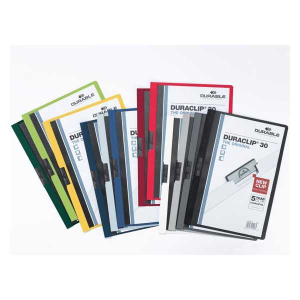 DURABLE DURACLIP 30PURISTUSKANSIO MUSTA