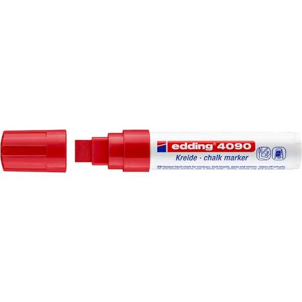 EDDING 4090 CHALK MARKER 4-15MM PUNAINEN