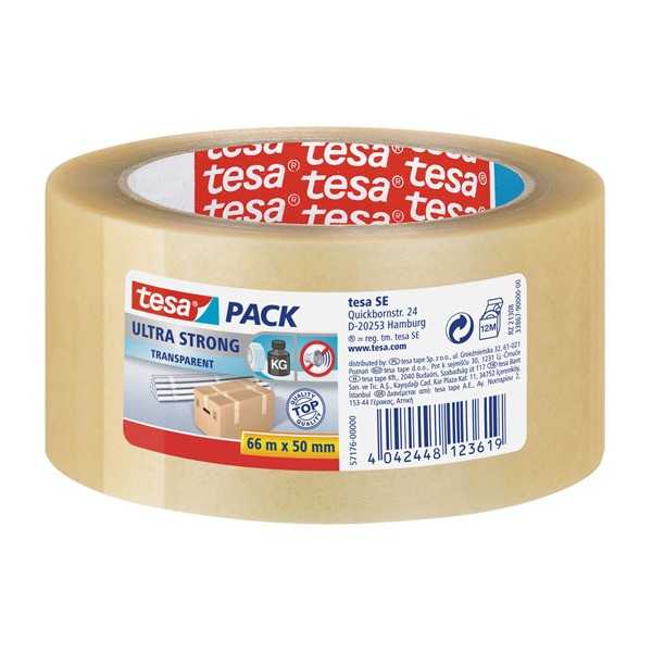TESA 57176 PAKK.TEIPPI PVC 50MMX66M KIRK