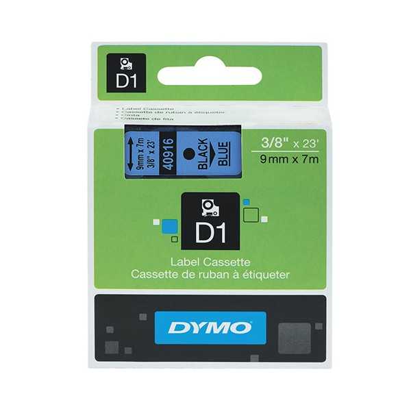 DYMO D1 9MM MUSTA/SININEN