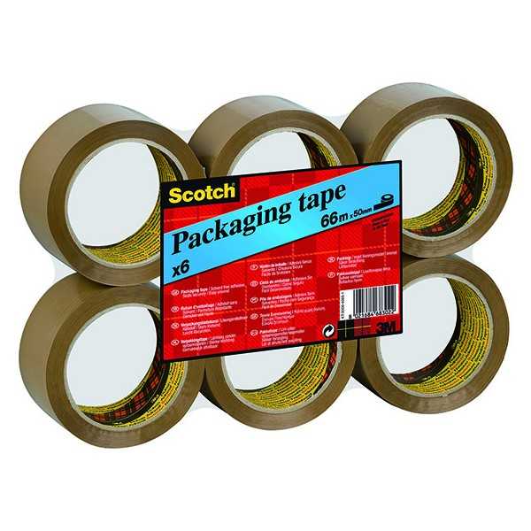 SCOTCH 371 PAKK.TEIPPI 50MMX66M RUSKEA/6