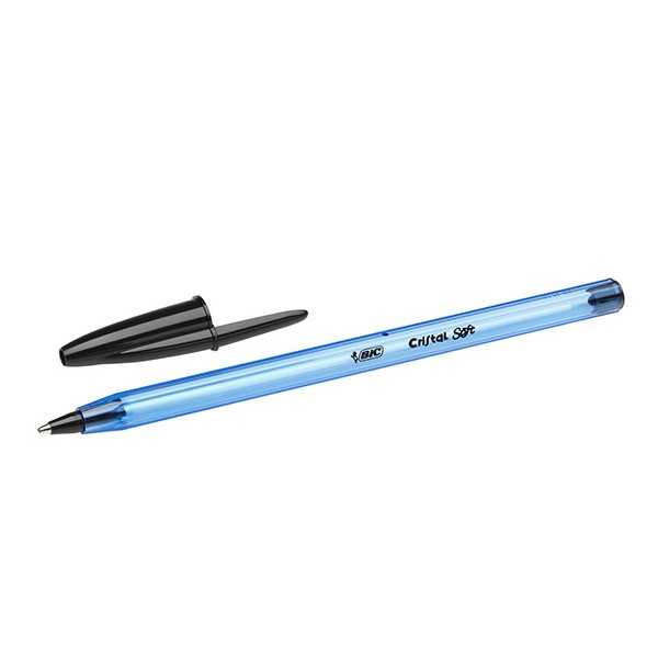 BIC CRISTAL SOFT KUULAKÄRKIKYNÄ MUSTA