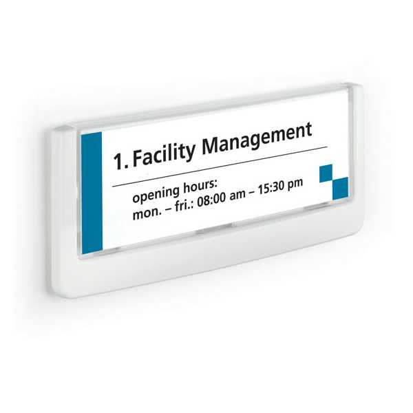 DURABLE CLICK SIGN 149X52,5MM OVIK. VALK