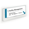 DURABLE CLICK SIGN 149X52,5MM OVIK. VALK