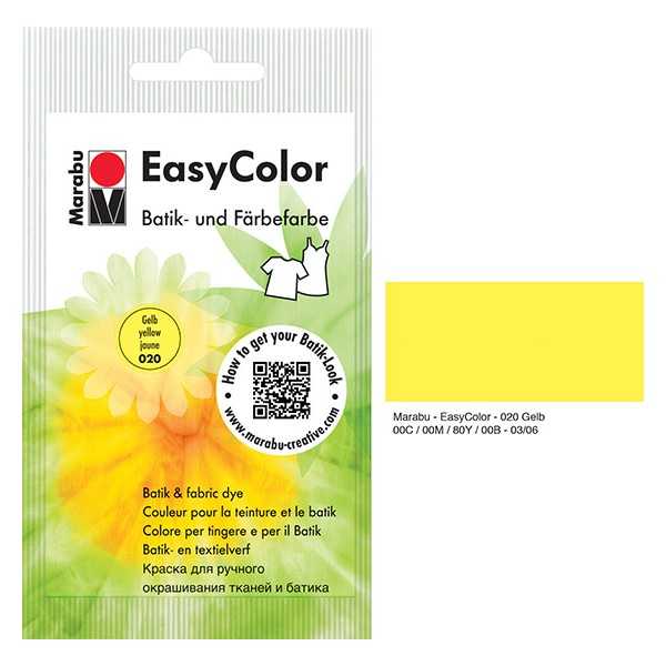MARABU EASYCOLOR BATIIKKIVÄRI 25G KELT.