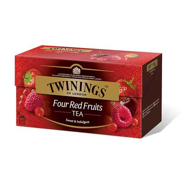 TWININGS FOUR RED FRUITS PUSSITEE /25