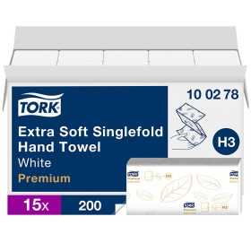 TORK 100278 KÄSIPYYHE EXTRA SOFT H3 /15