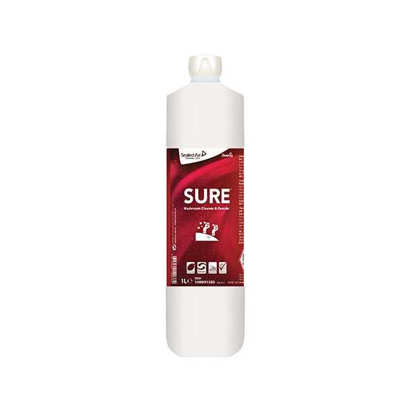 SURE SANITEETTI-/SAOSTUMIEN PUHD.AINE 1L