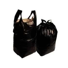 JÄTESÄKKI 150L MUSTAHENKSELI 50MY /10