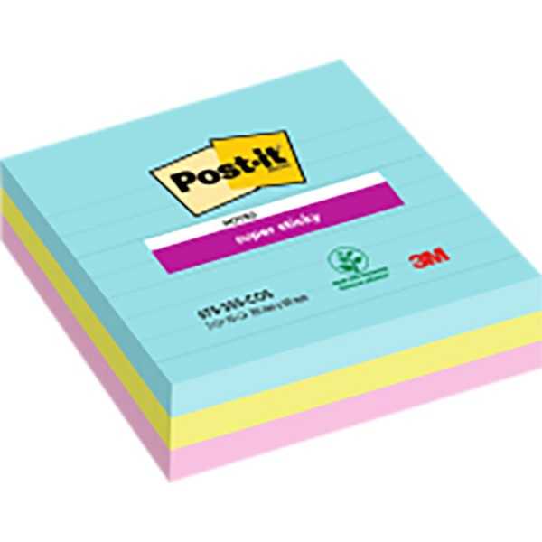 POST-IT SUPER STICKYCOSMIC 101X101MM /3
