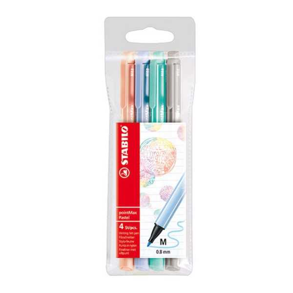 STABILO POINTMAX 488/4 PASTELLI LAJIT. 4