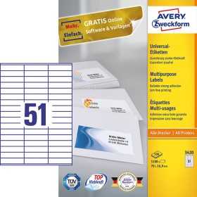 AVERY 3420 MONIKÄYTTÖTARRA 70X16,9MM