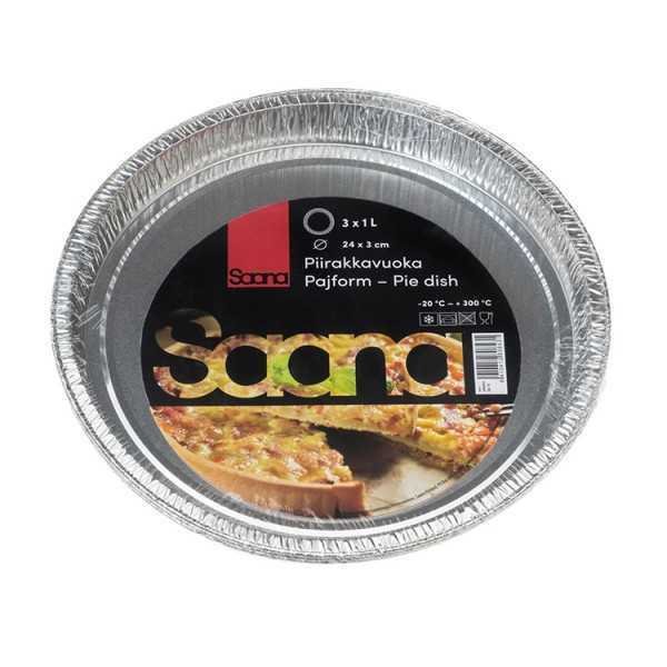 SAANA ALUMIINIVUOKAPYÖREÄ 25CM/3