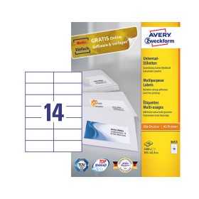 AVERY 3653 MONIKÄYTTÖTARRA 105X42,3MM
