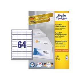 AVERY 3667 MONIKÄYTTÖTARRA 48,5X16,9MM