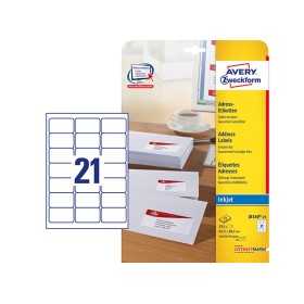 AVERY J8160-25 OSOITETARRA 63,5X38,1MM