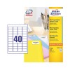 AVERY L7654-100 MINITARRA 45,7X25,4MM