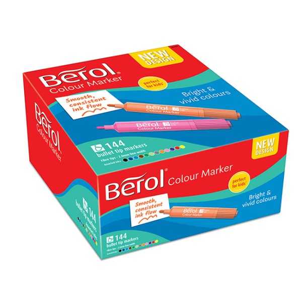 BEROL COLOURMARKER HUOPAKYNÄ VÄRILAJ/144