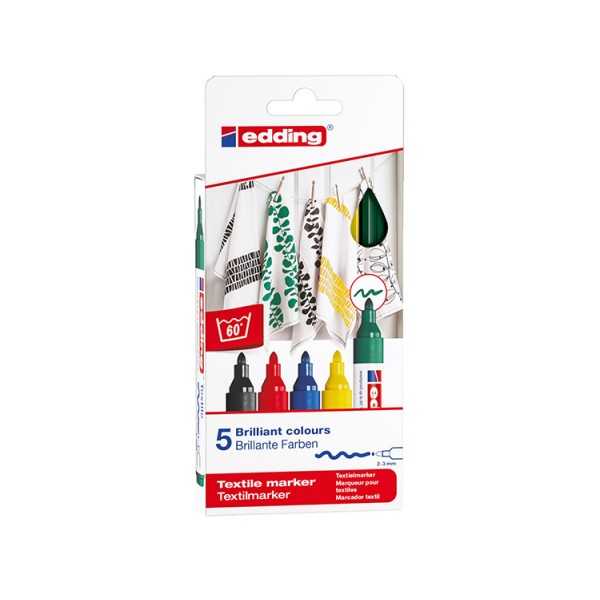 EDDING 4500 TEXTILEMARKER 2-3MM LAJ. /5