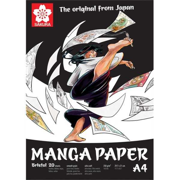 SAKURA MANGA PIIRUSTUSLEHTIÖ A4