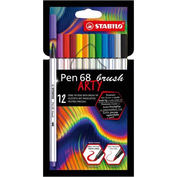 STABILO PEN 68 BRUSH568/12-21 LAJ. /12