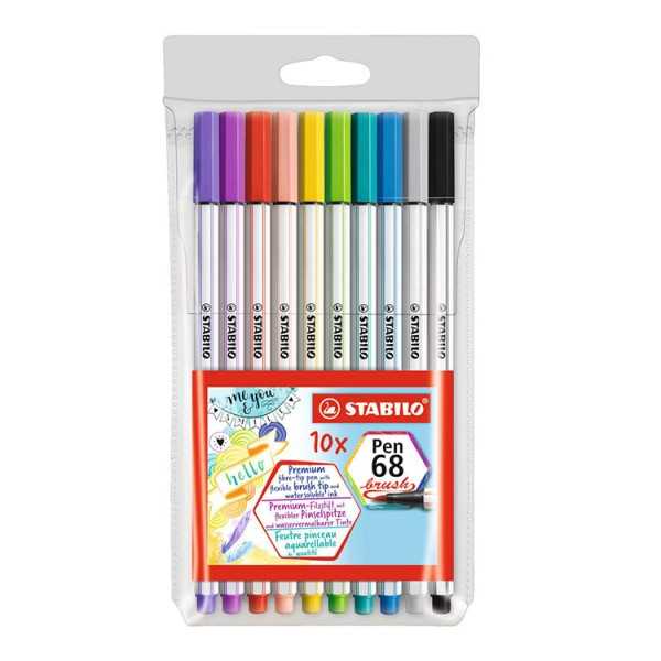 STABILO PEN 68 BRUSH568/10-11 LAJ. /10