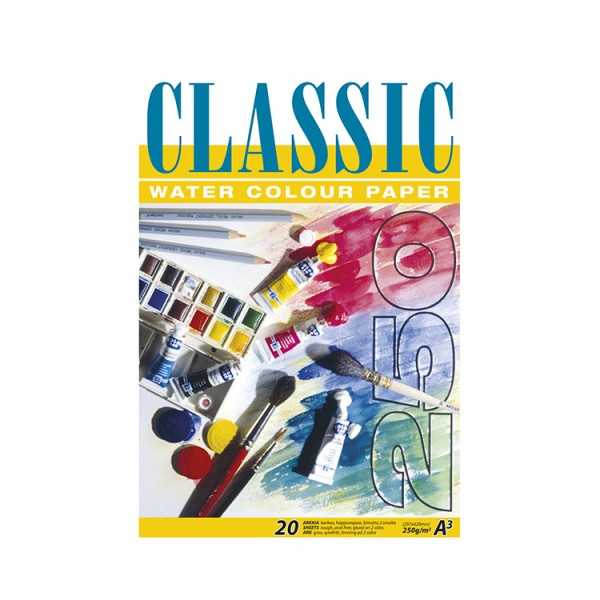 CLASSIC AKVARELLILEHTIÖ A3/20 250G